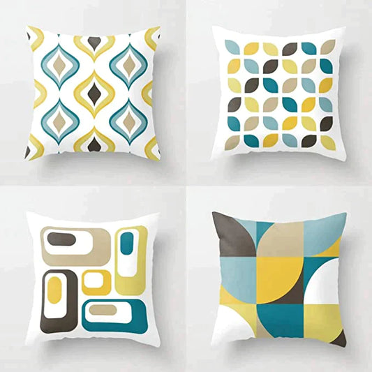 Vintage Retro Cushion Covers (Pack of 4)