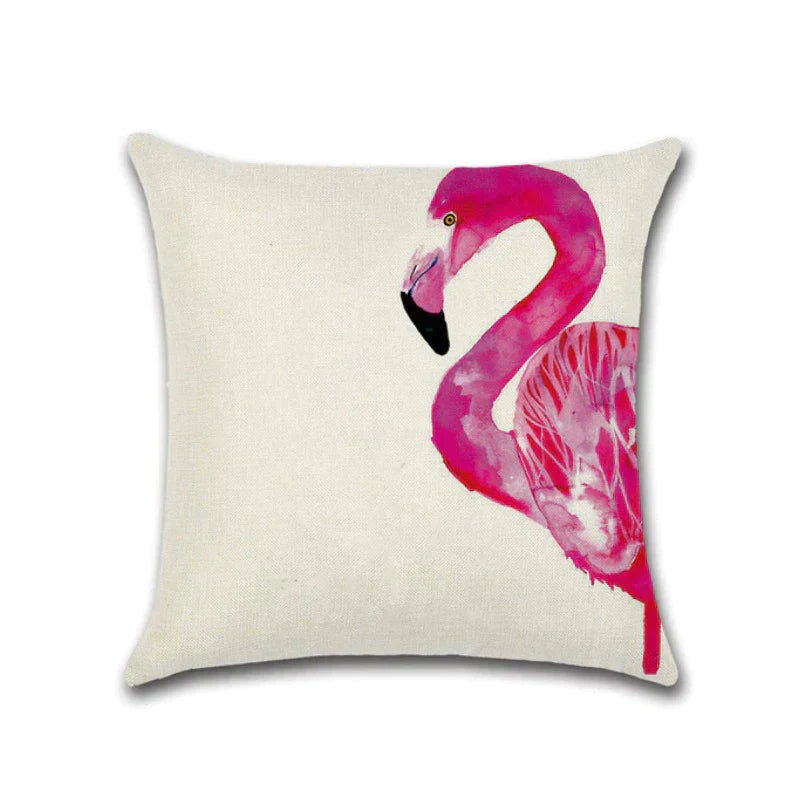 TROPICAL FLAMINGO CUSHION COVERS (PACK OF 5)