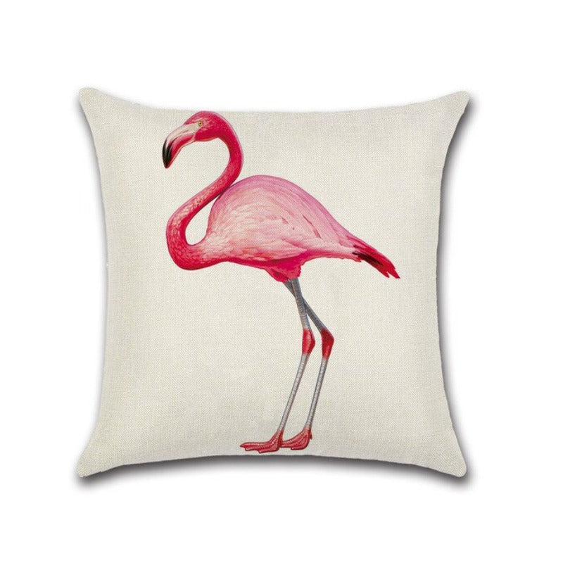 TROPICAL FLAMINGO CUSHION COVERS (PACK OF 5)