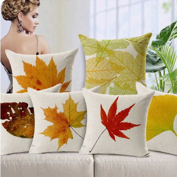 COLORFUL AUTUMN CUSHION COVERS (PACK OF 6)