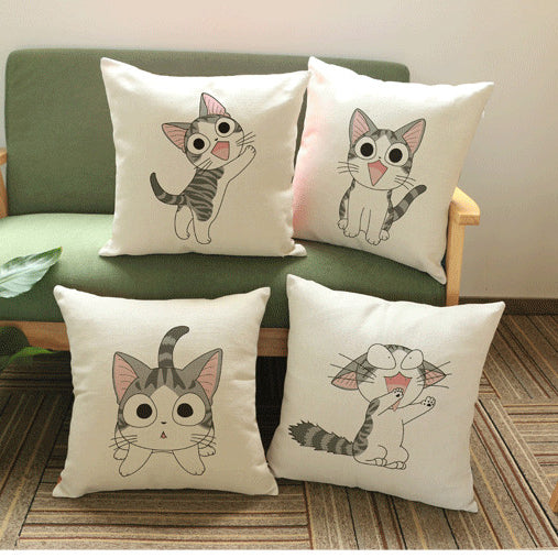 Cat Excitement Cushion Covers Pack of 4