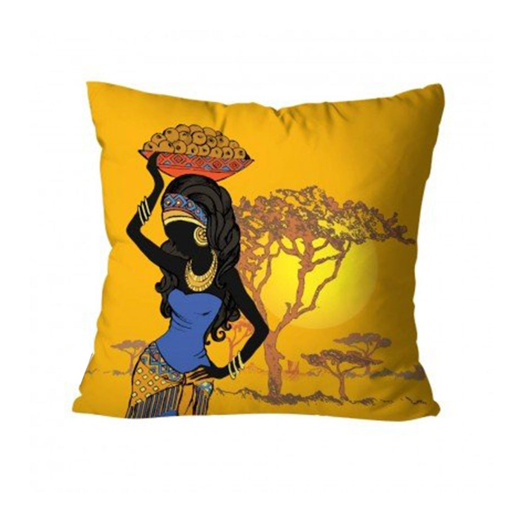 Yellow African Decorative Cushion Covers